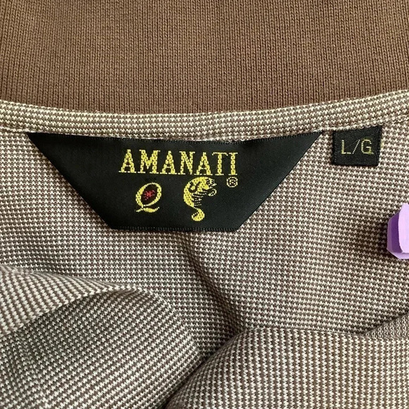 VINTAGE Oversized Brown Cotton Knit Polo Shirt - Picture 9 of 14